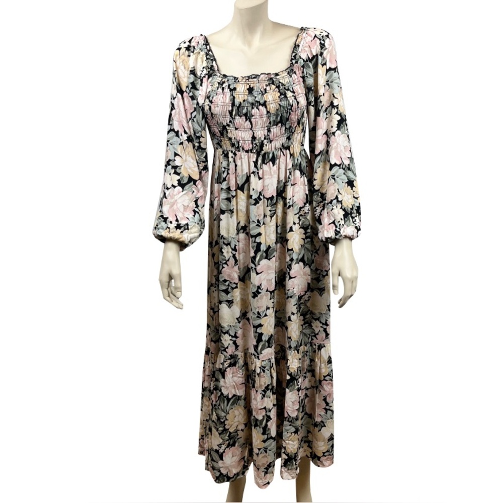 Saltwater Luxe Floral Midi Dress